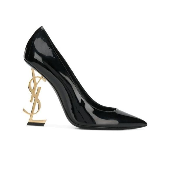 Saint Laurent Shoes - SAINT LAURENT Black Opyum Patent Leather Pumps Size Eu:36.5